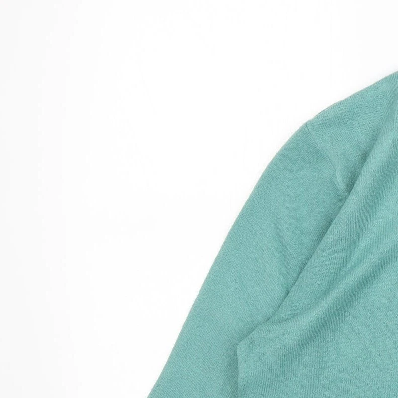 pure & Natural Womens Green Acrylic Blend Jumper Size 14 - Image 3 of 4
