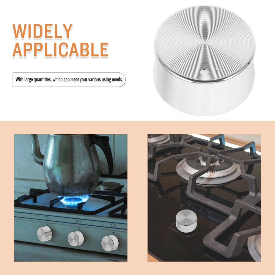 4PCS Gas Stove Knobs Gas Range Knob Switch Buttons Replacement Alloy