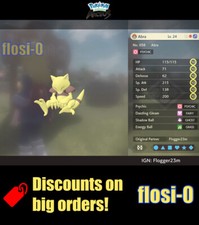 6IV Shiny Alpha Abra Max Effort Level Pokemon Legends Arceus
