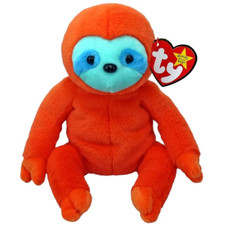 Ty Beanie Baby❤️Molasses The Colorful  Sloth 30th Anniversary Limited NEW MWMT's