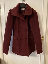 Burgendy Coat Size 10