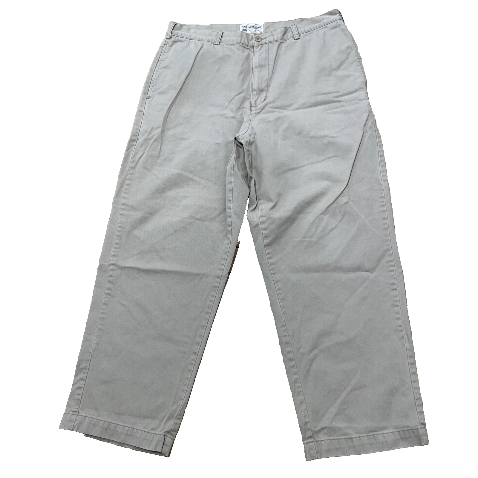 Old Navy Pants Plain Front Khakis Men 36x30 Tan Y2k Retro Workwear Durable Light