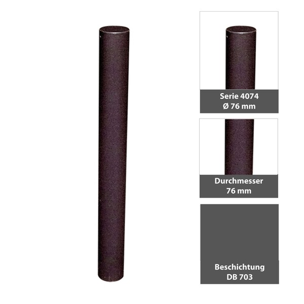 Stilpoller Ø 76 Mm Ortsfest Zum Einbetonieren Absperrpfosten Stilpfosten 4074-image