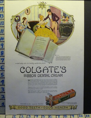 1920 COLGATE TOOTH PASTE DENTAL HYGIENE DENTIST TEETH BRUSH HEALTH   E32