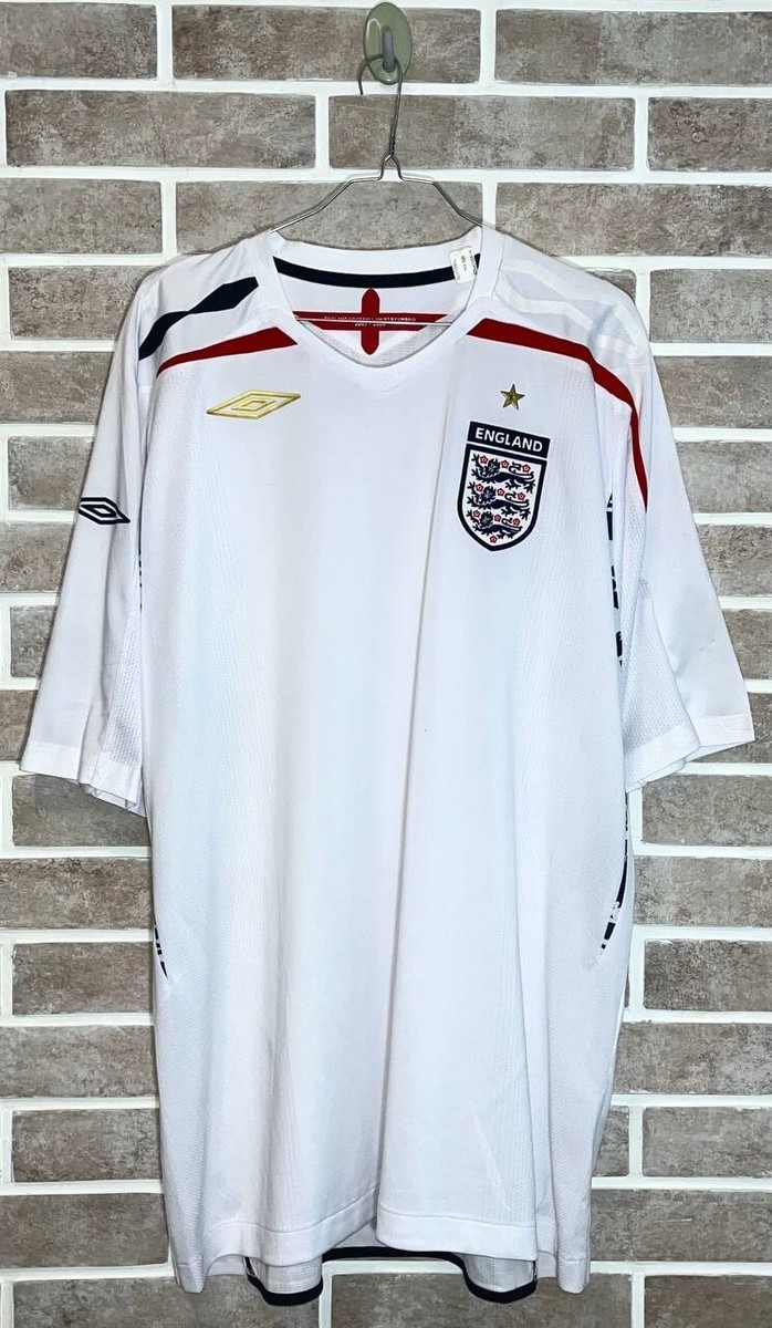 Vintage England Umbro 2007/2009 Home football Shirt Jersey Trikot
