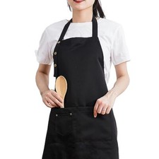 Art Aprons for Painting Pottery Ceramics, Mens Women Microfiber Blend Black