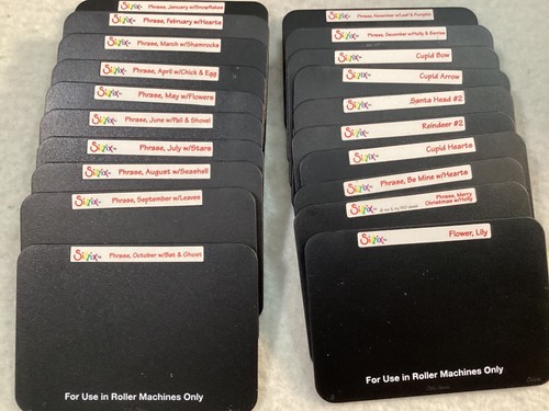 Sizzix Sizzlits Kalender Set mit 8 extra Design Stanzformen für Walzenmaschine - Bild 4 von 8