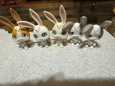 LPS Lot Of 5 Bunnies Rabbits 