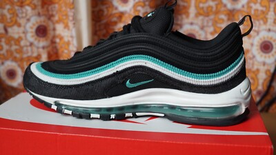 Nike Air Max 97 Emerald Pack trainers in black & turquoise (Nike 97 25year)
