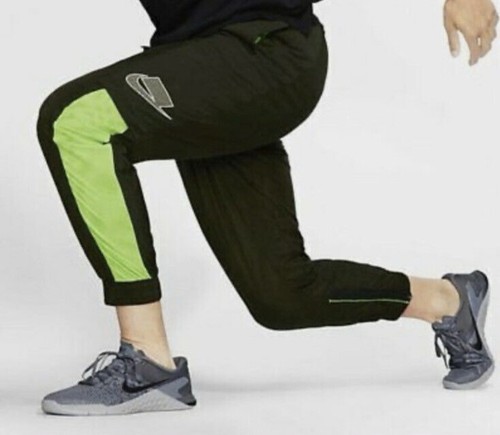 Nike Sweats Mens M Dri-Fit BV3268-355 Flex Clash Training Pants Green/Purple - Picture 9 of 18