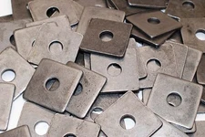 (40) Plain Steel 1/2 x 2 Square Plate Washers 3/16 Thick Unplated