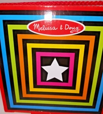 Melissa & Doug Alphabet Nesting & Stacking Blocks 10 Pcs 2+ Brightly Colored New