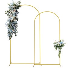 Arch Backdrop Stand Golden Fit for Graduation Ceremony Birthday Party Decoration