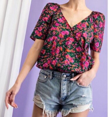 EE:SOME picking flowers floral bodysuit new with tags size Large