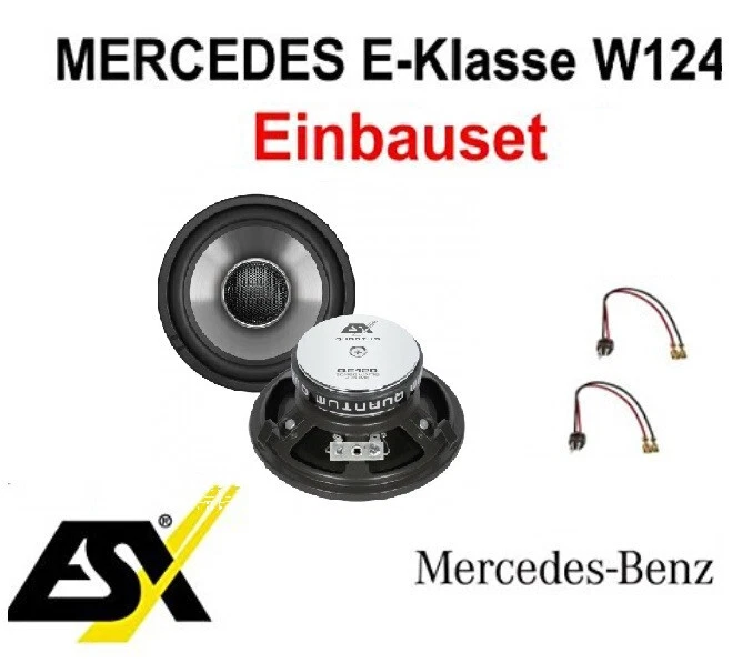 Lautsprecher Set kompatibel mit Mercedes E-Klasse W124 1984 - 1997 vorn + hinten - Bild 3 von 4