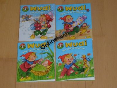 4 Bücher - Wudi der Wichtel - Miniausgabe Nr 1 - 4