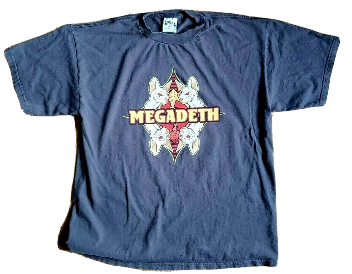 20日まで メガデス RISKツアー Tシャツ Mサイズ MEGADETH Vintage (1999) MEGADETH Risk Black Heavy Metal Rock CONCERT T