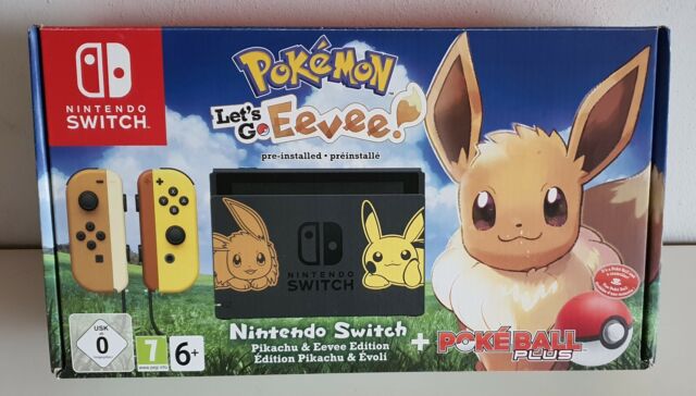 Nintendo Konsole Pokemon Pikachu & Lets go Eevee Edition + Pokeball Plus C2357