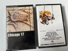 CHICAGO- 2 Cassette Tape Lot - PLAY TESTED  SOUNDING GREAT 