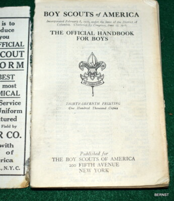 HIPPIE 洋書 BOY SCOUT - 1927 HANDBOOK FOR BOYS - 37th PRINTING | eBay