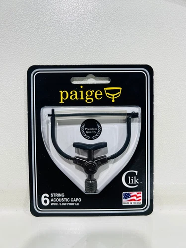 Paige Guitar Capo Clik™ 6-String Acoustic Capo - Wide/Low Profile