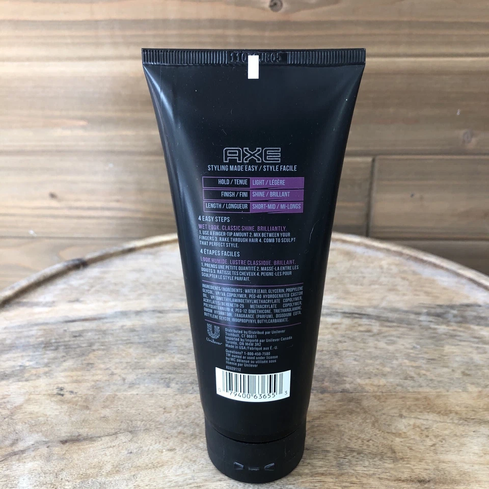 Gel de alto brillo AXE Signature Clean Cut Look, 6 oz, sujeción ligera, acabado brillante Foto 3 de 4