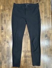 Liverpool Women's Sz 6/28 Black Stretch Skinny Ponte Pants Button Fly