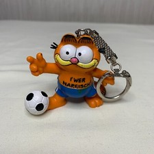 Vtg Garfield Keyring 1981 Football West Germany Bully I Wer Narrisch Going Crazy