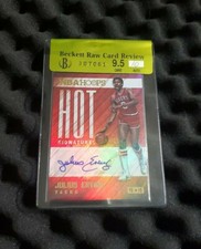 Julius Erving auto BGS 9.5 Gem Mint w/ 10 autograph Hoops HOT Signatures SP NICE