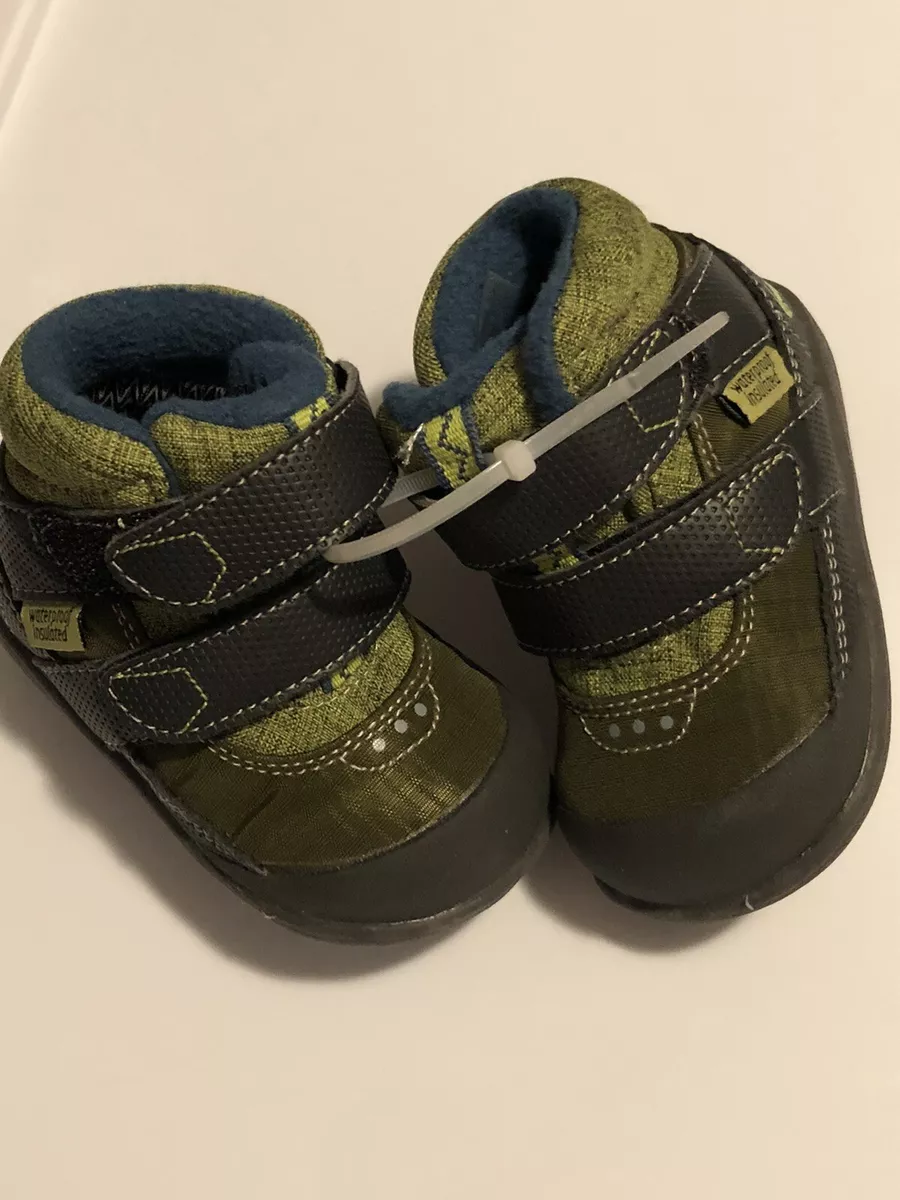 SEE KAI RUN NEW Atlas Baby Boys Size 4 US 20 EU Green Boots Shoes