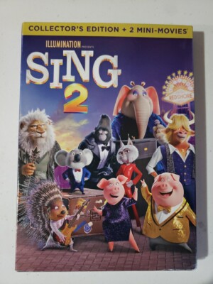 SING 2 MOVIE COLLECTORS EDITION DVD + 2 MINI-MOVIES