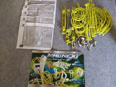 Megablocks Magnext iCoaster Lot of Track Parts And Instrutional