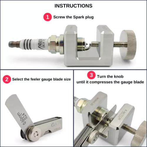 K-MOTOR Engine Spark Plug Gap Tool - 14mm - 第 4 张/共 6 张