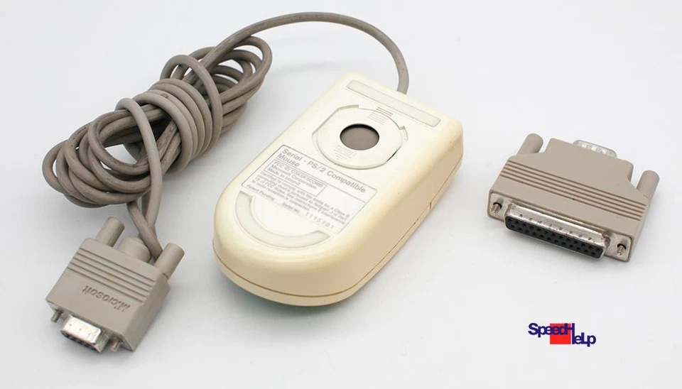 Original Microsoft Serial PS/2 Compatible Mouse RS-232 COM Port DOS Driver Retro - Image 3 of 4