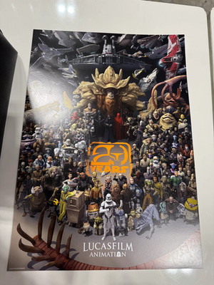 Lucasfilm Animation 20 Years Star Wars Characters Collection Poster