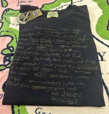 NWT Vintage Juicy Couture Graphic Tee Y2K Baddie Shopping List JUICY ON THE A