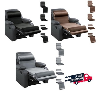 HOMBYS 5-in-1 Recliner Cushion Set Foam Lumbar Neck Leg Support Thick Velvet