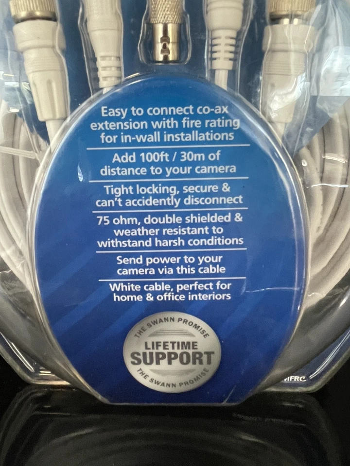 Swann Advanced Series Video & Power 100 ft. BNC Security Cable SWADS-30MBNC - Image 3 of 4