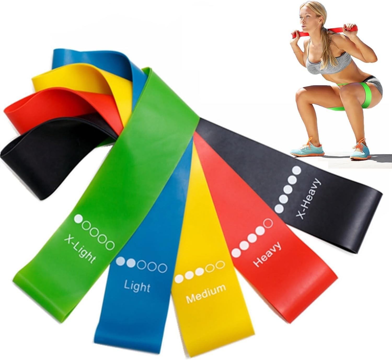 Loop Set Of 5 Exercise Workout Crossfit Fitness Yoga Booty B