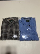 Lot of (2) G.H. Bass Co. Short Sleeve Button Up Shirts Menn's Size XL