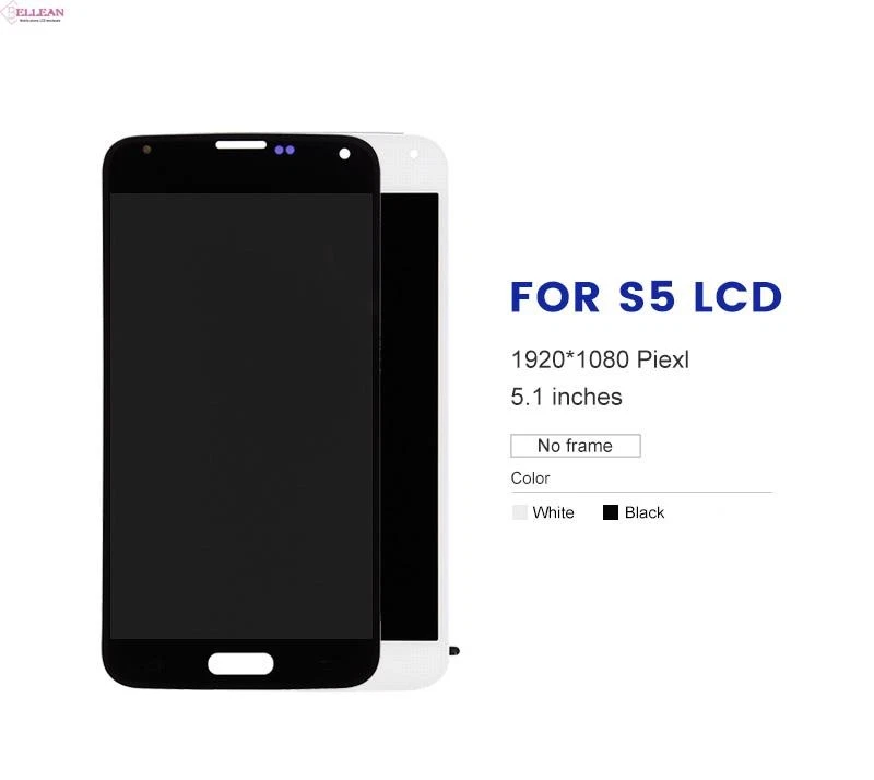 Conjunto Pantalla LCD Negra Piezas de Repuesto Sin Marco para Samsung Galaxy S5 Foto 4 de 4