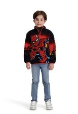 Spider-Man Boys Size Medium 8 Character Sherpa 1/4 Zip NEW