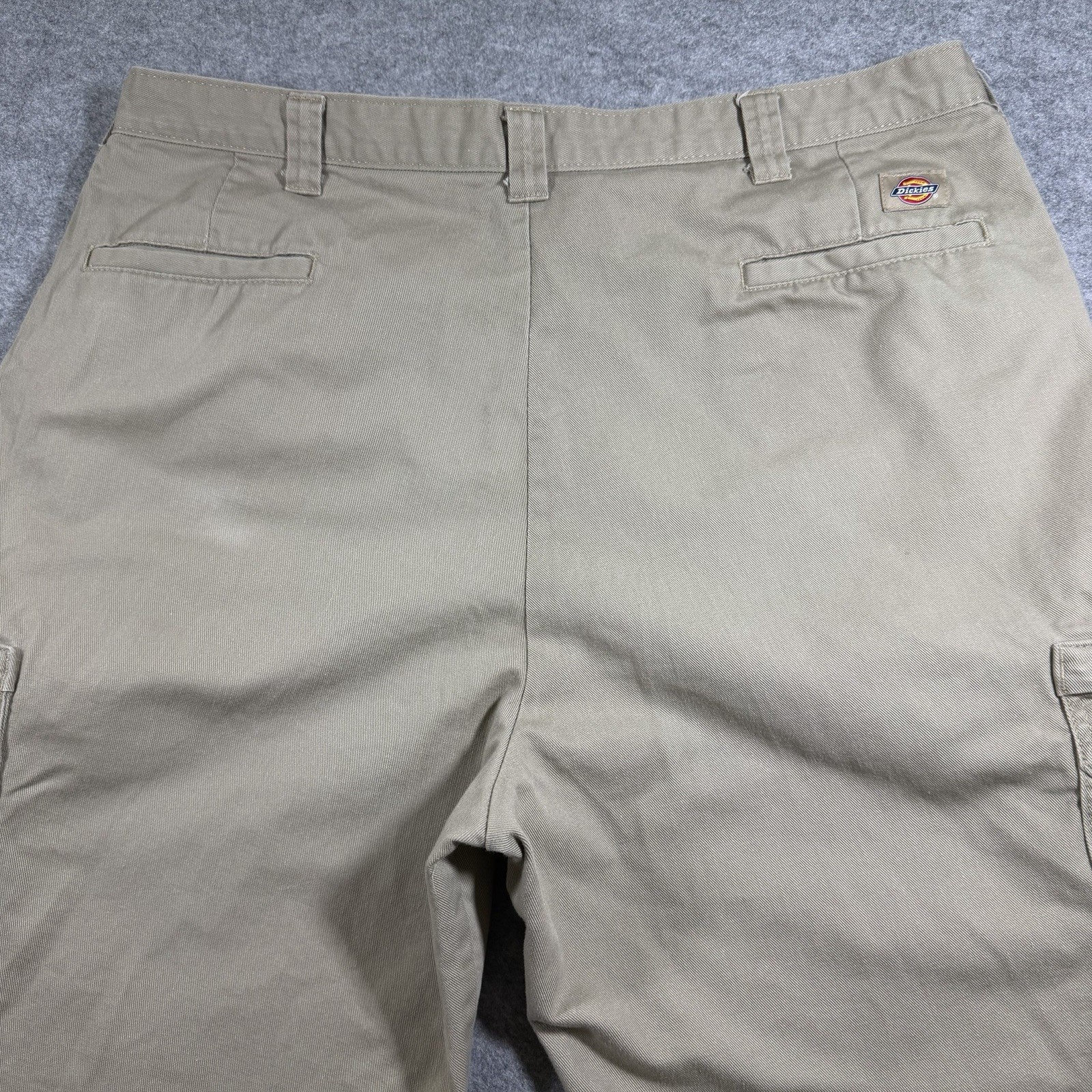 Dickies Cargo Pants Mens 40x32 Khaki Stretch Twill Workwear Utility Durable thumbnail 7
