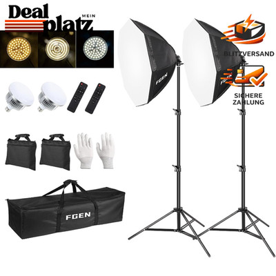 Softbox Licht 120W LED 3000-6500K mit Stativ für Fotostudio