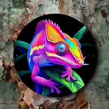 Non-Luminous Colorful Neon Aluminum Sheet Hanging Painting (1019) Aluminum Round