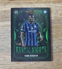 24/25 Topps Merlin UCC Yann Bisseck Inter Milan Mystic Nights /99