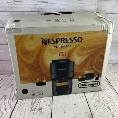 Nespresso Vertuo Pop by DeLonghi Coffee Espresso Maker Black w Tasting Set Pods