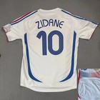 Maillot Football Zinedine Zidane Équipe De France Adulte Enfant Bleu/Blanc N°10