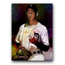 Hal Newhouser #7 Art Card Limited 21/50 Edward Vela Signed (Detroit Tigers)
