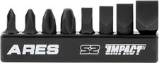 Impact Driver Bit Set 8 Piece S2 Steel Includes Phillips Slotted High Alloy NEW